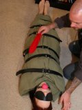 Helpless Girl Jolene Hexx Gets Mummified And Blindfolded By Kinky Bald Man