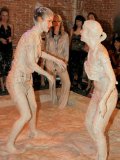 Lena Cova And Nessa Devil Take Part And Mud Wrestling And Show Their Breastage